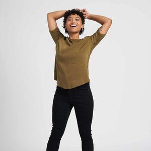 🍉NWT Universal Standard Arvo Cupro Mixed Tee